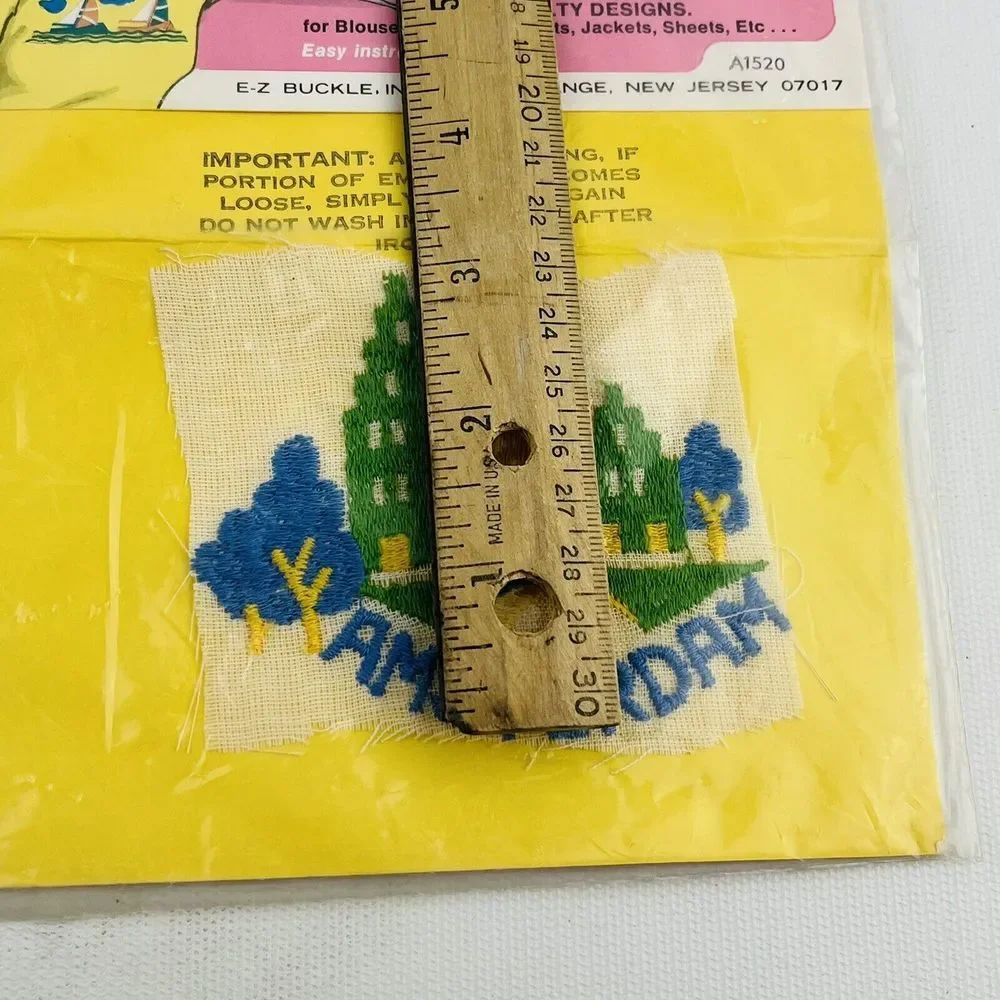 Vintage Amsterdam‎ Embroidery Iron-On Embroideries EZ Buckle Nu-Method